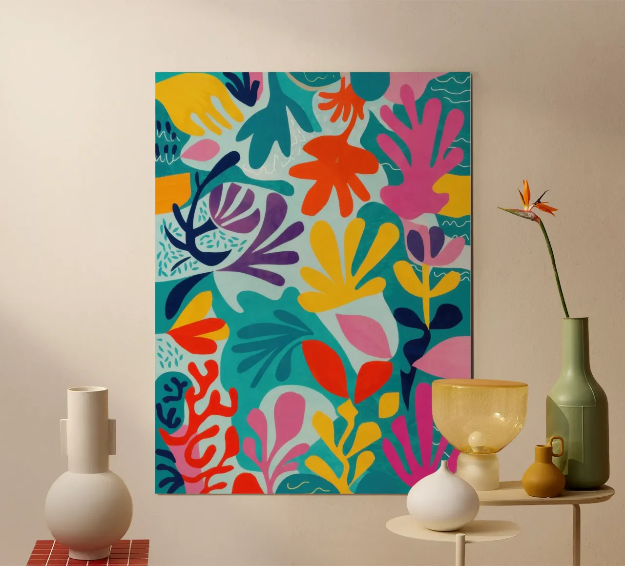 Caos botanico elettrico poster da Orchid Patina
