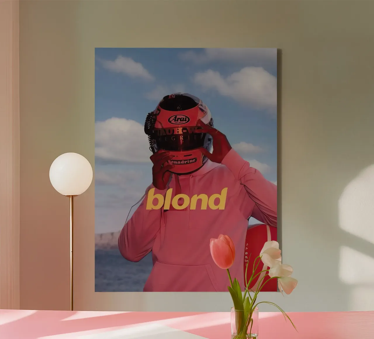 Frank Ocean Blond tela con Cornice a cassetta da Musadad Shop