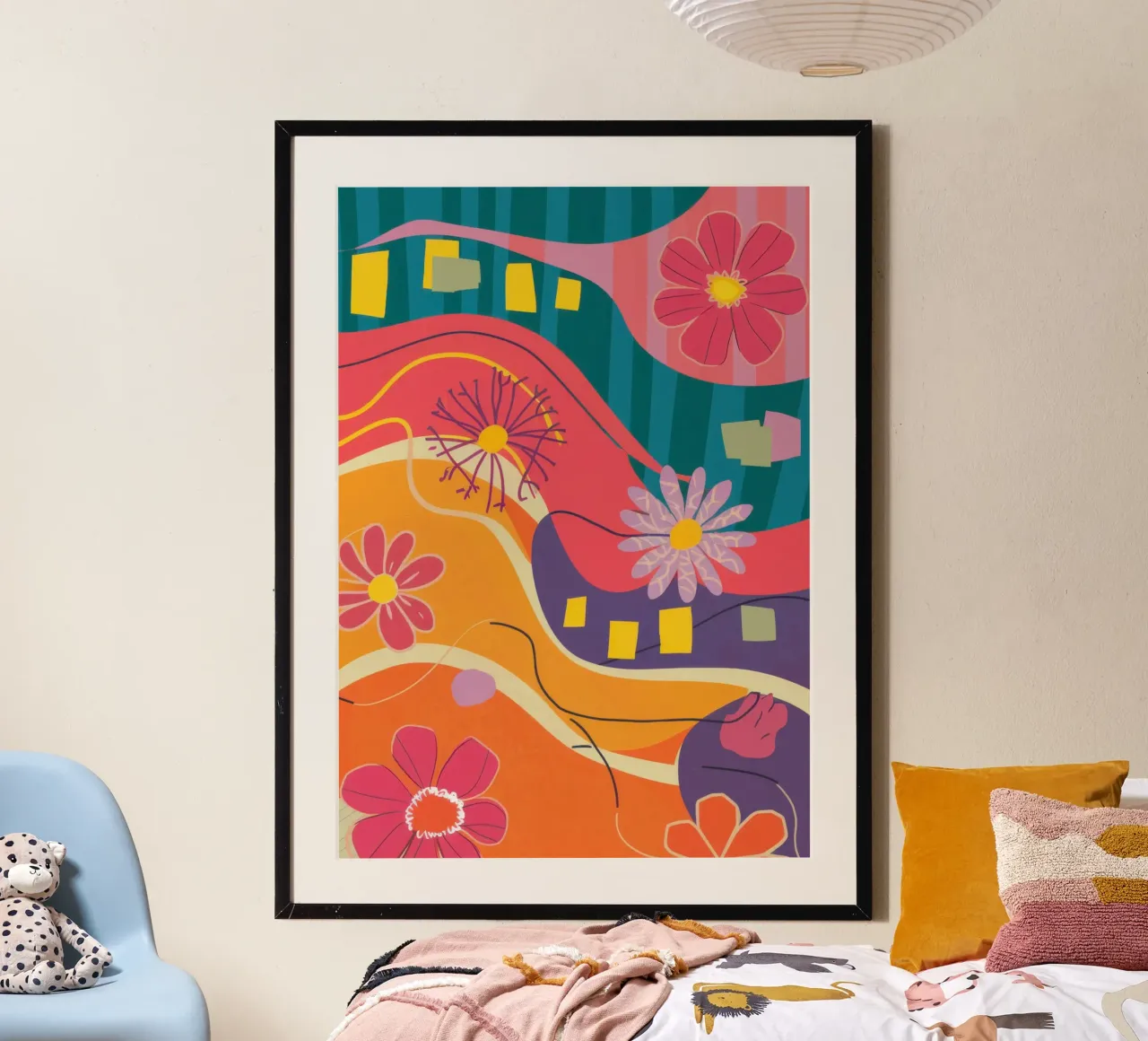 Onde floreali vivaci poster da Moon Revolver