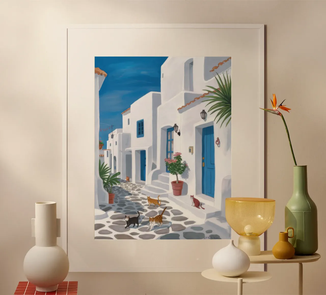 Sentiero Grecian Whitewashed poster da Moon Revolver