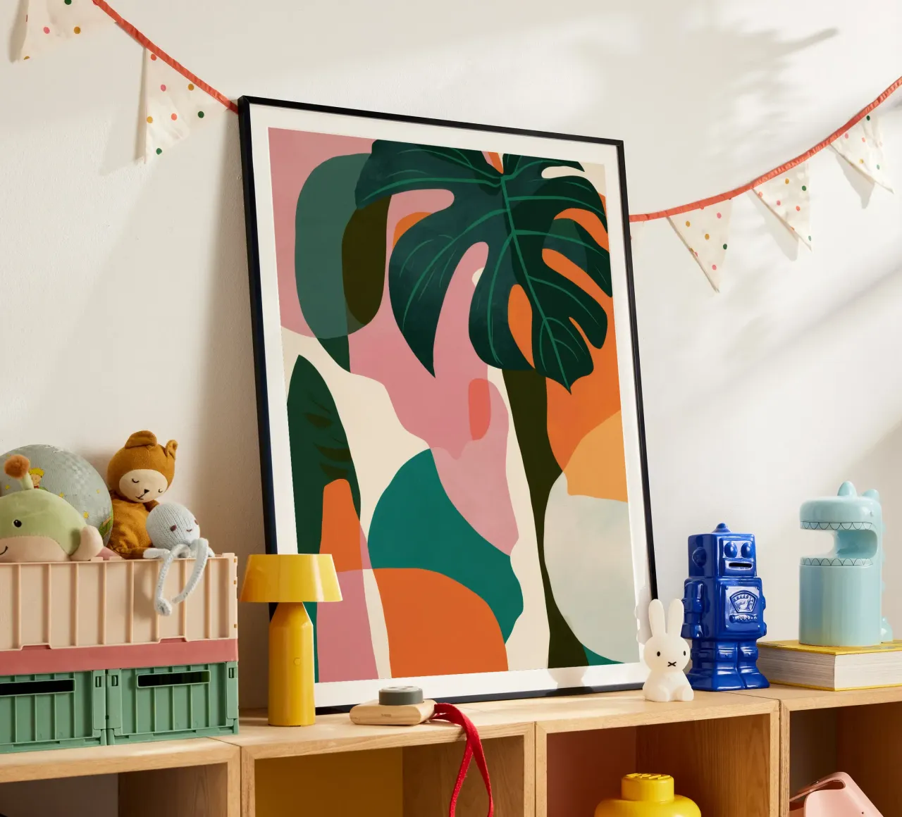 Abstract Monstera Forms poster by Heaven Craft