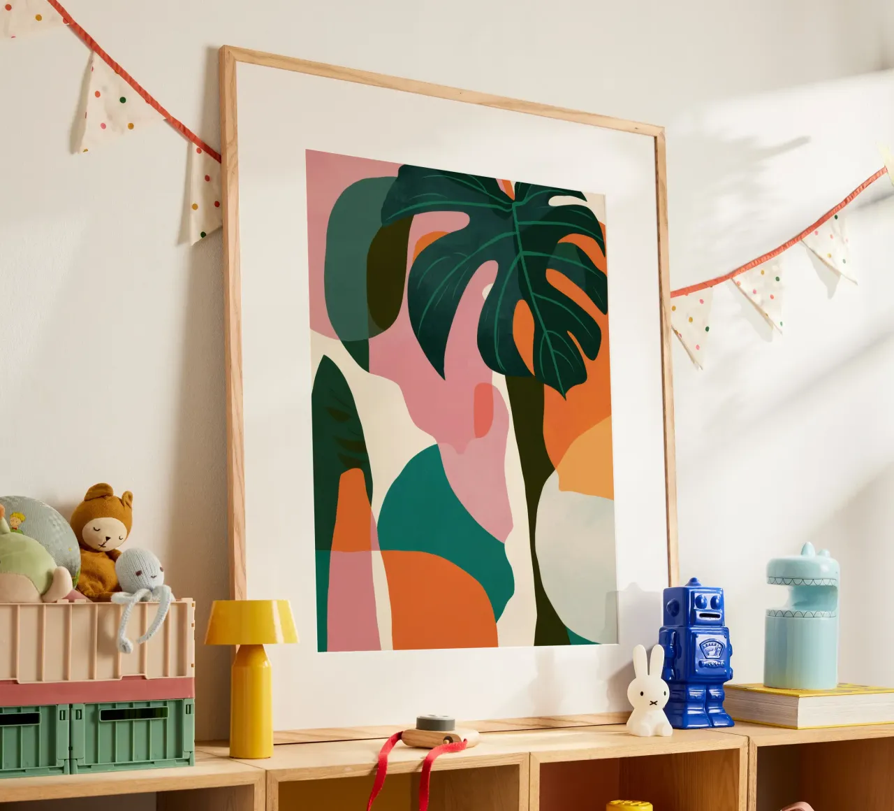 Abstract Monstera Forms poster by Heaven Craft