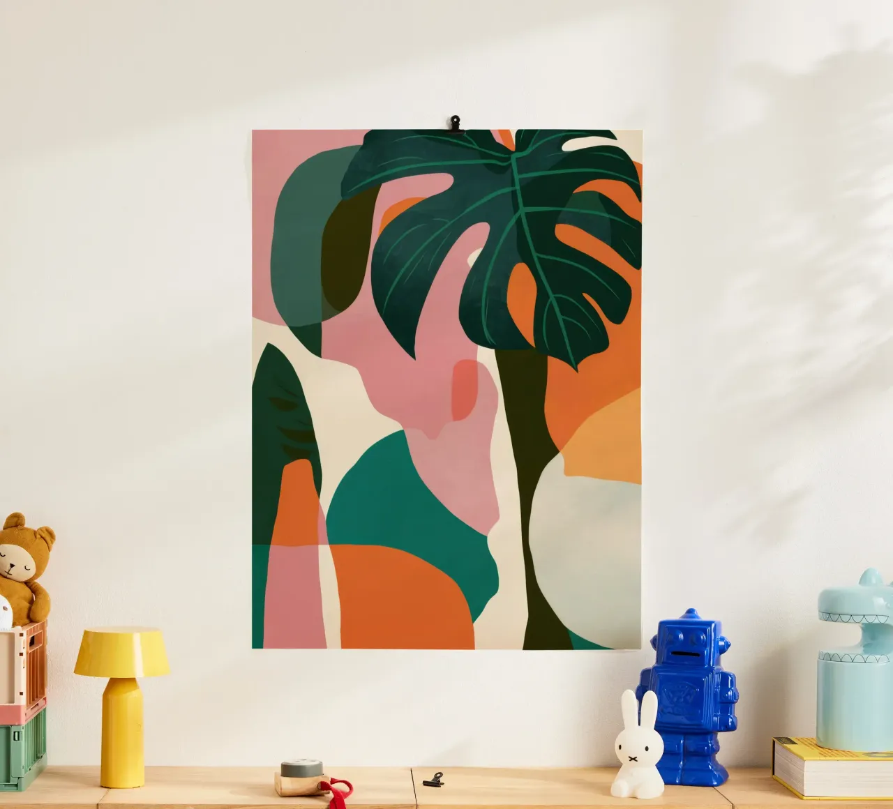 Abstract Monstera Forms poster by Heaven Craft
