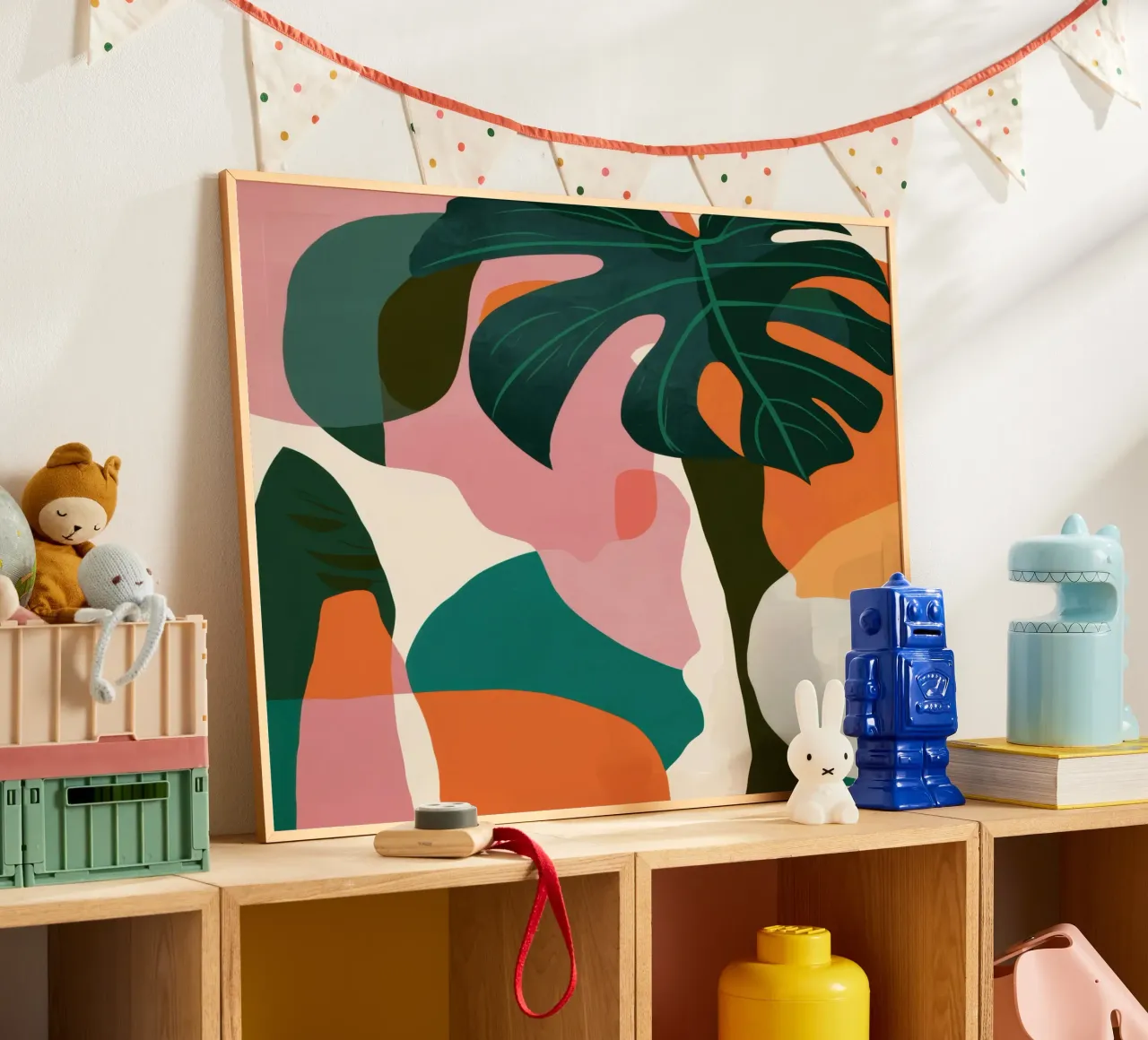Abstract Monstera Forms poster by Heaven Craft