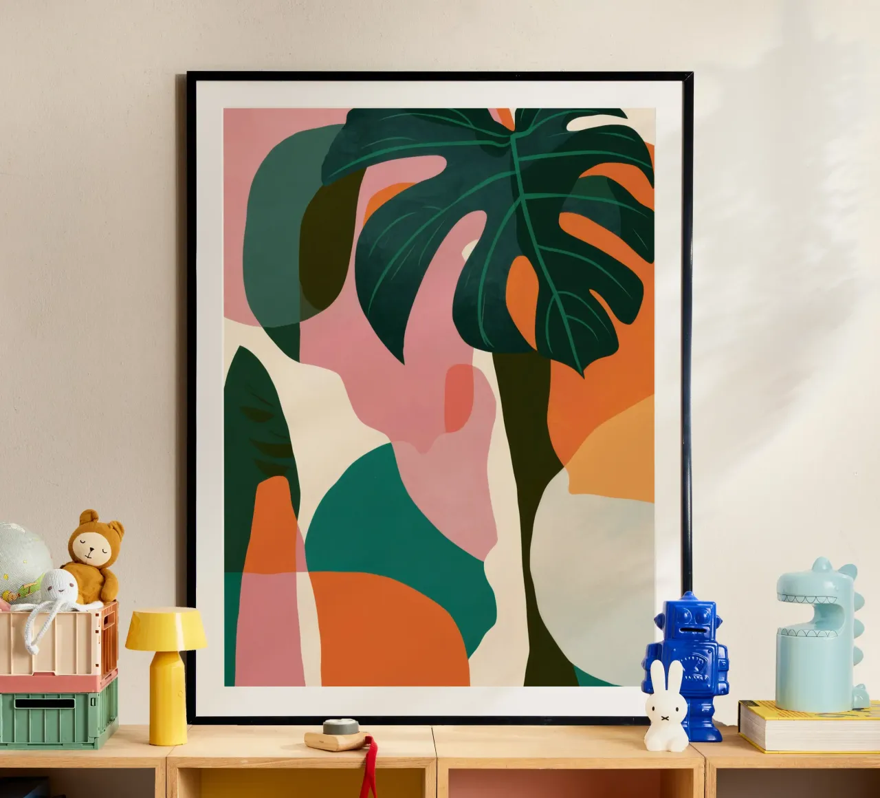 Abstract Monstera Forms poster by Heaven Craft