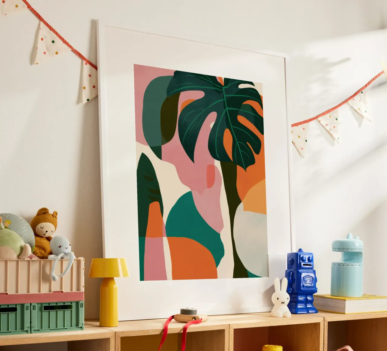 Abstract Monstera Forms poster by Heaven Craft