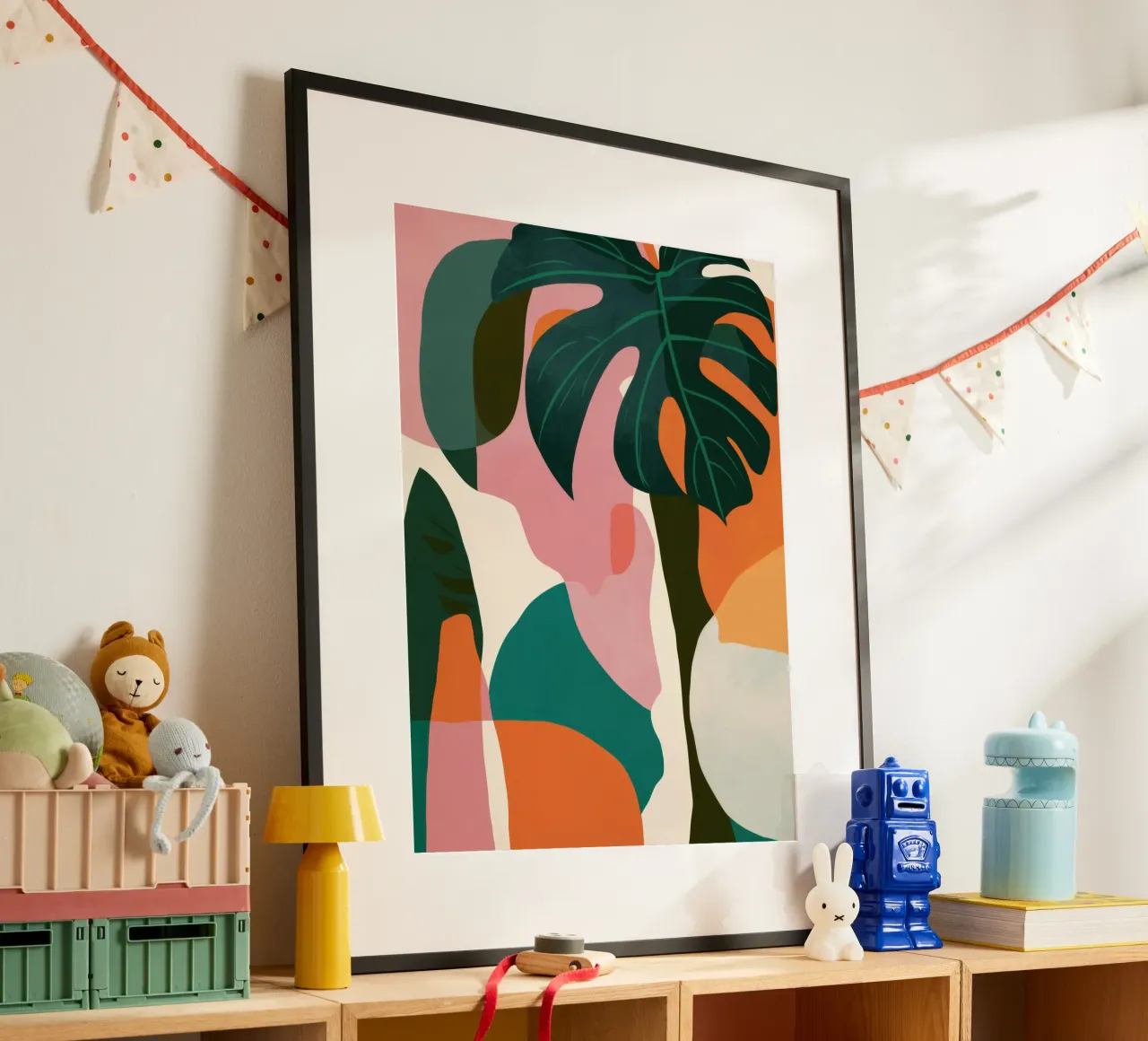 Abstract Monstera Forms poster by Heaven Craft