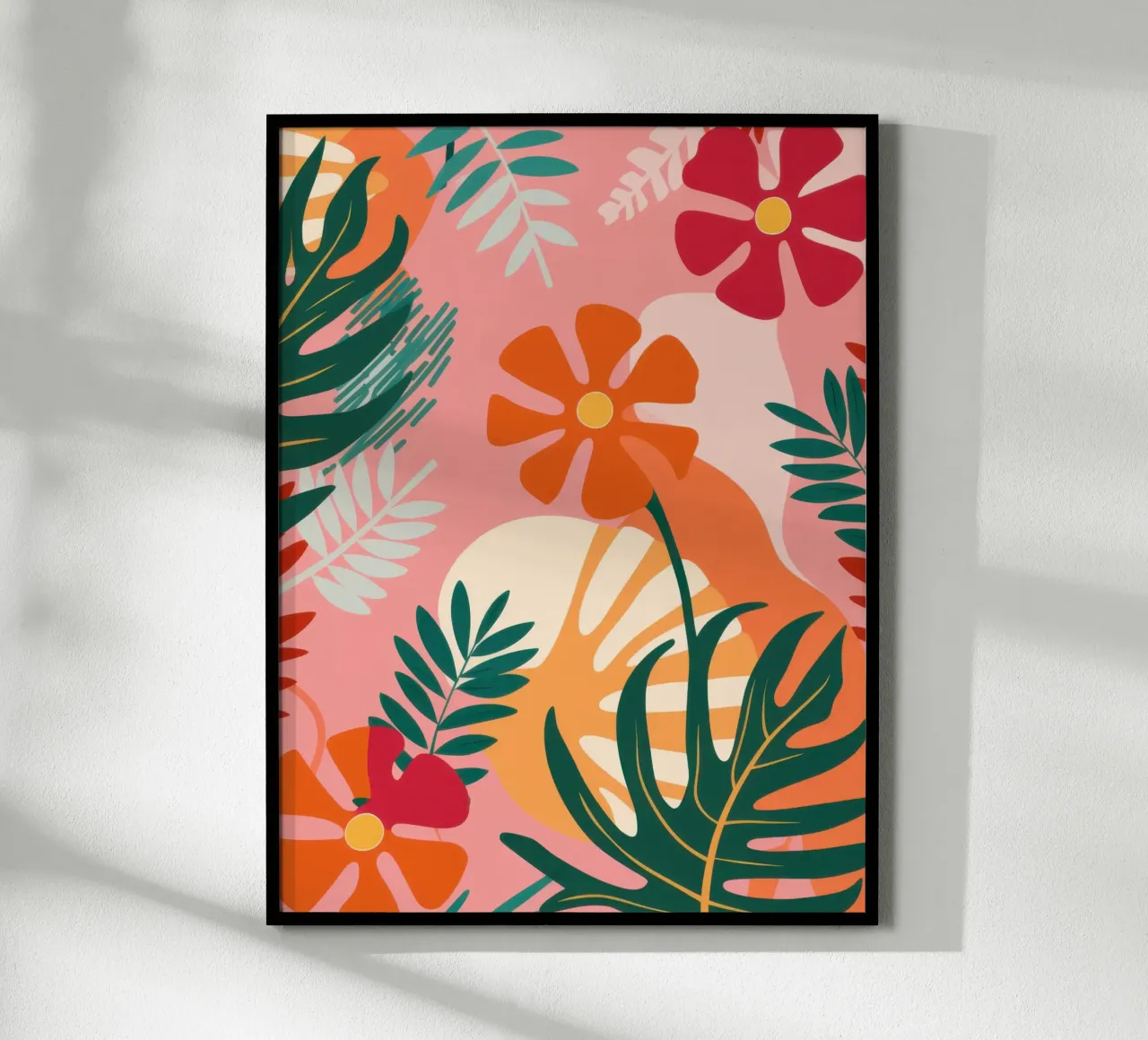 Torta Paradiso Tropicale poster con telaio in legno da Orchid Patina