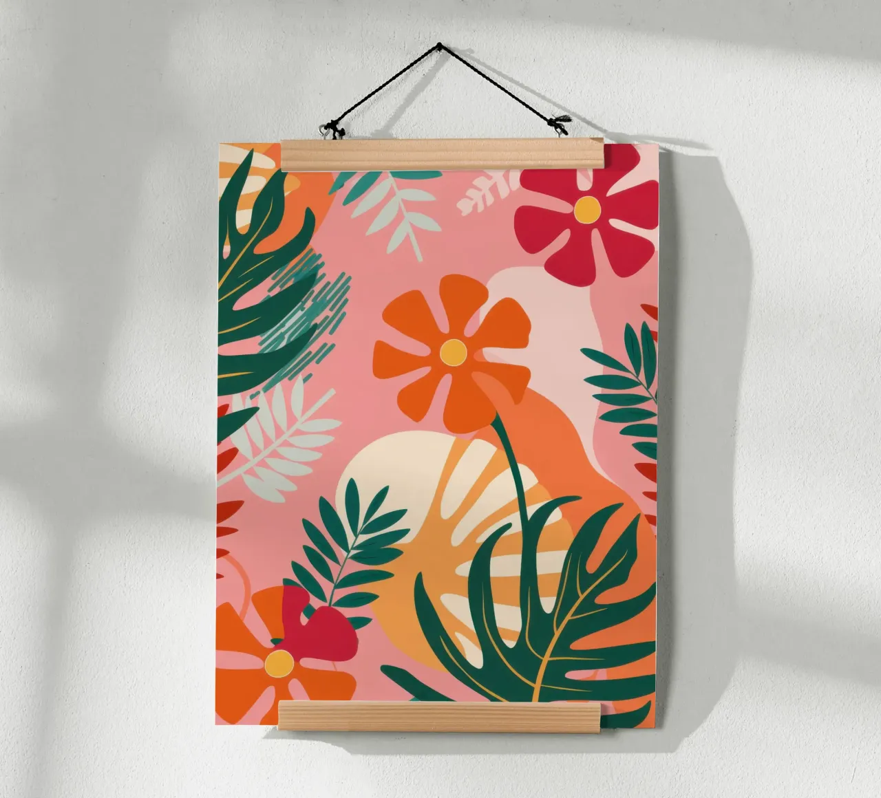 Torta Paradiso Tropicale poster con telaio in legno da Orchid Patina
