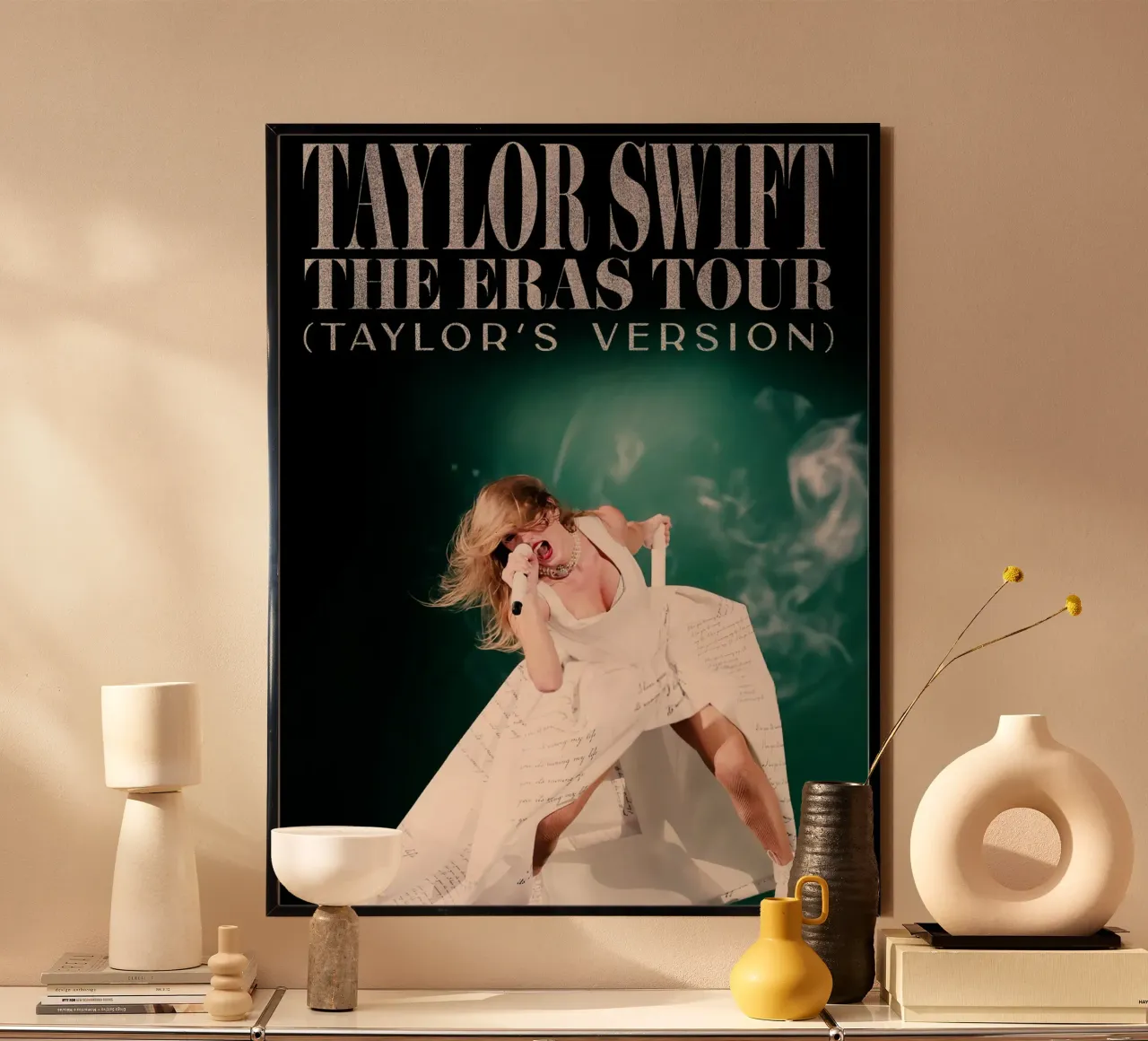 Taylor Swift poster con marco de madera de Musadad Shop