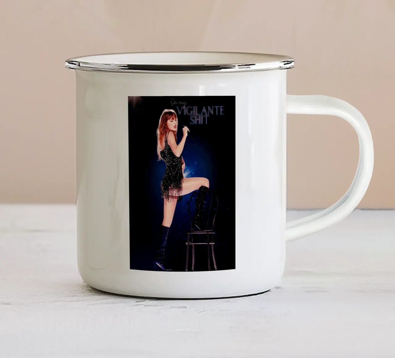 Taylor Swift tazza in smalto da Musadad Shop