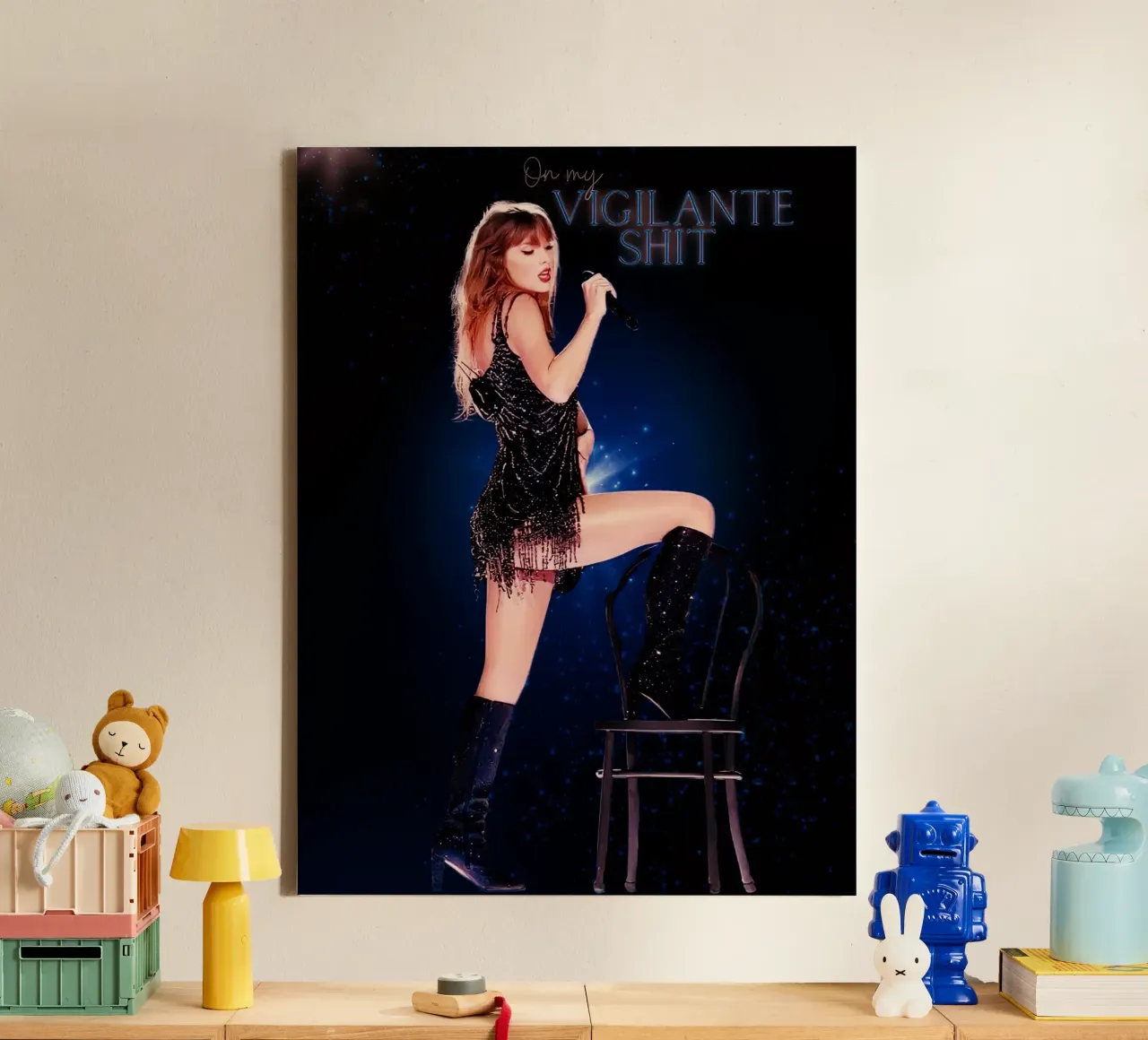 Taylor Swift canvas met Baklijst van Musadad Shop