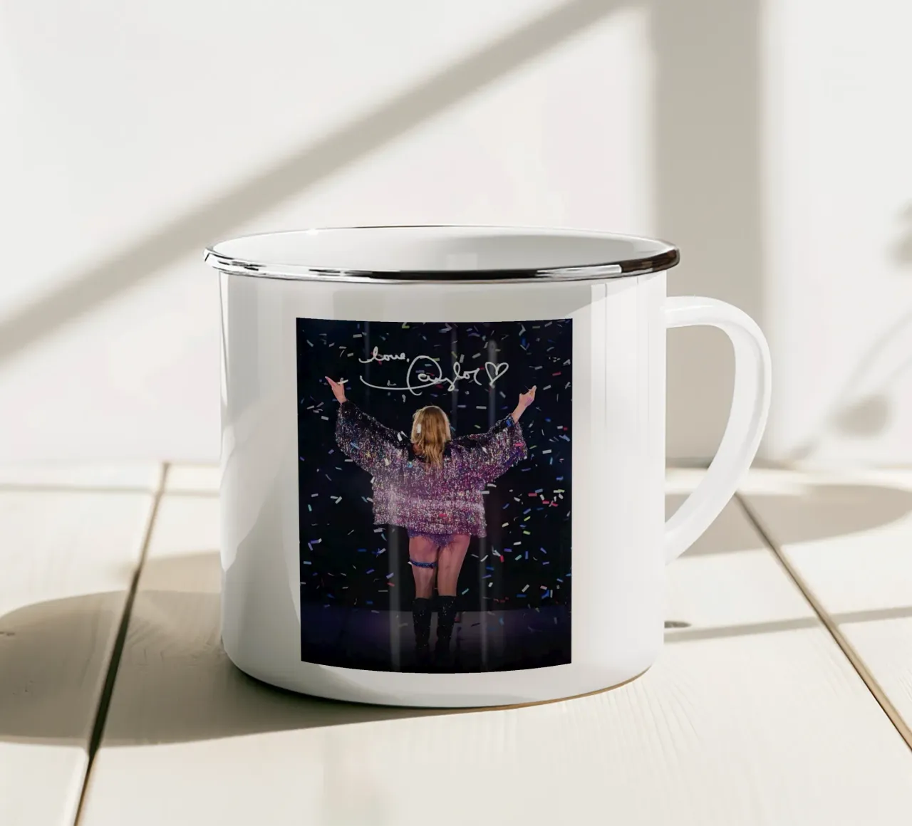 Taylor Swift tazza in smalto da Musadad Shop