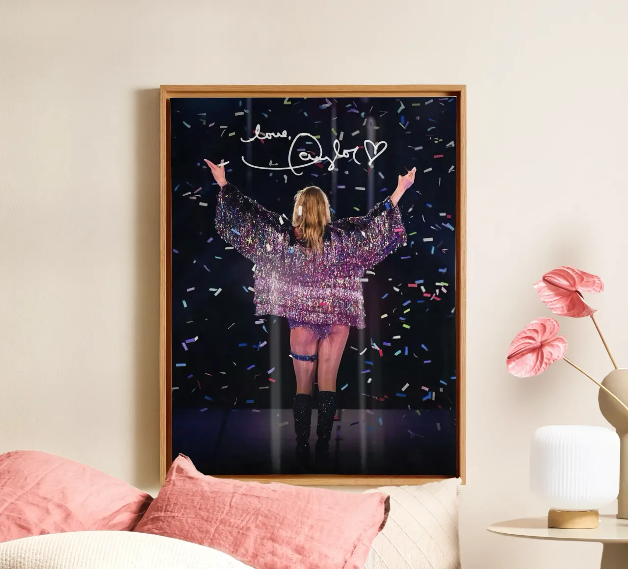 Taylor Swift tela con Cornice a cassetta da Musadad Shop