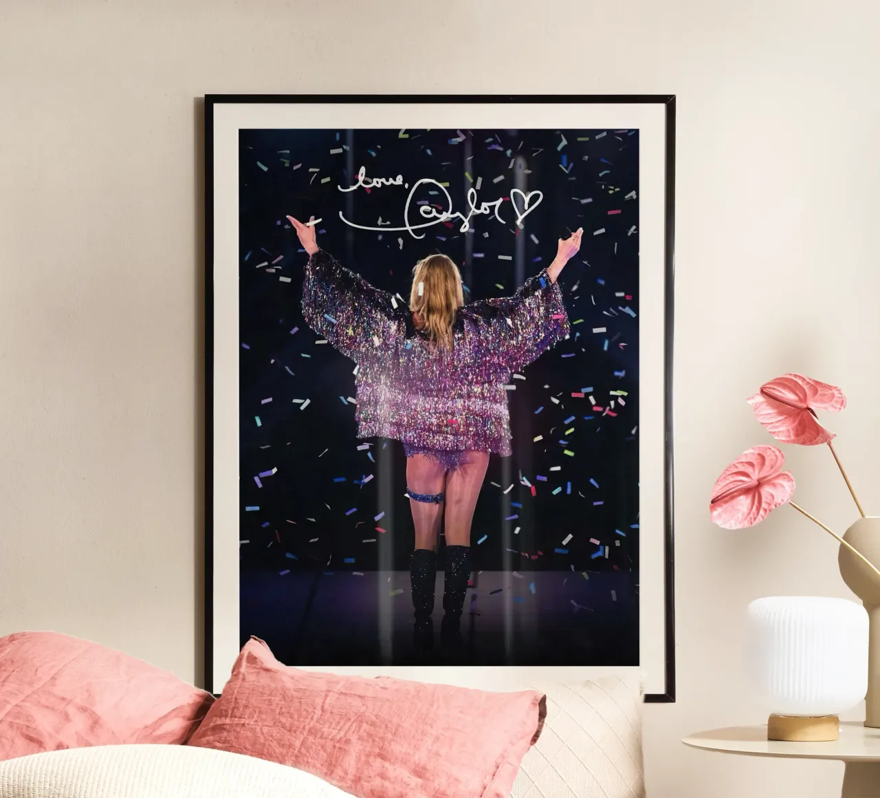 Taylor Swift poster con telaio in legno da Musadad Shop