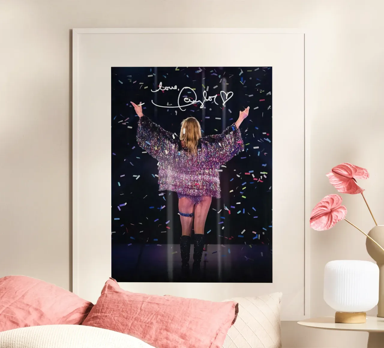 Taylor Swift poster con telaio in legno da Musadad Shop