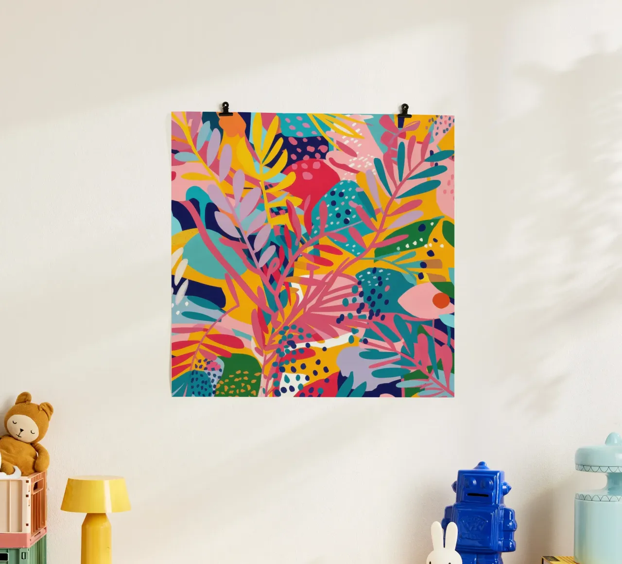 Maximale Farbe Dschungel Poster von Heaven Craft