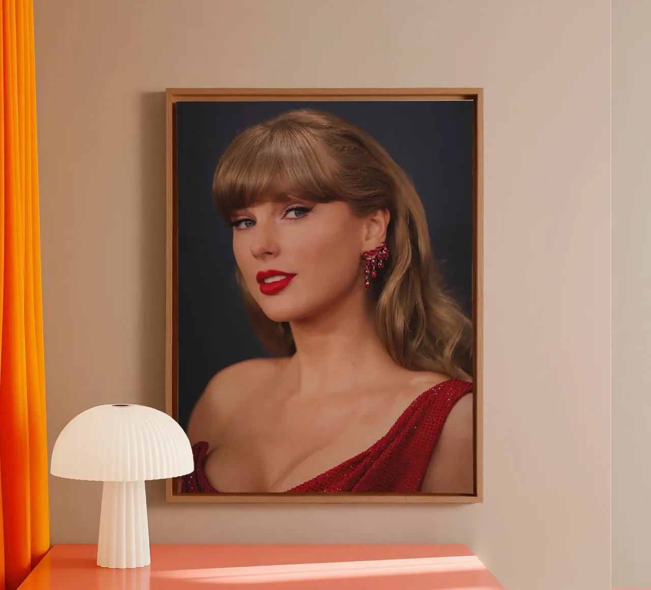 Taylor Swift tela con Cornice a cassetta da Musadad Shop