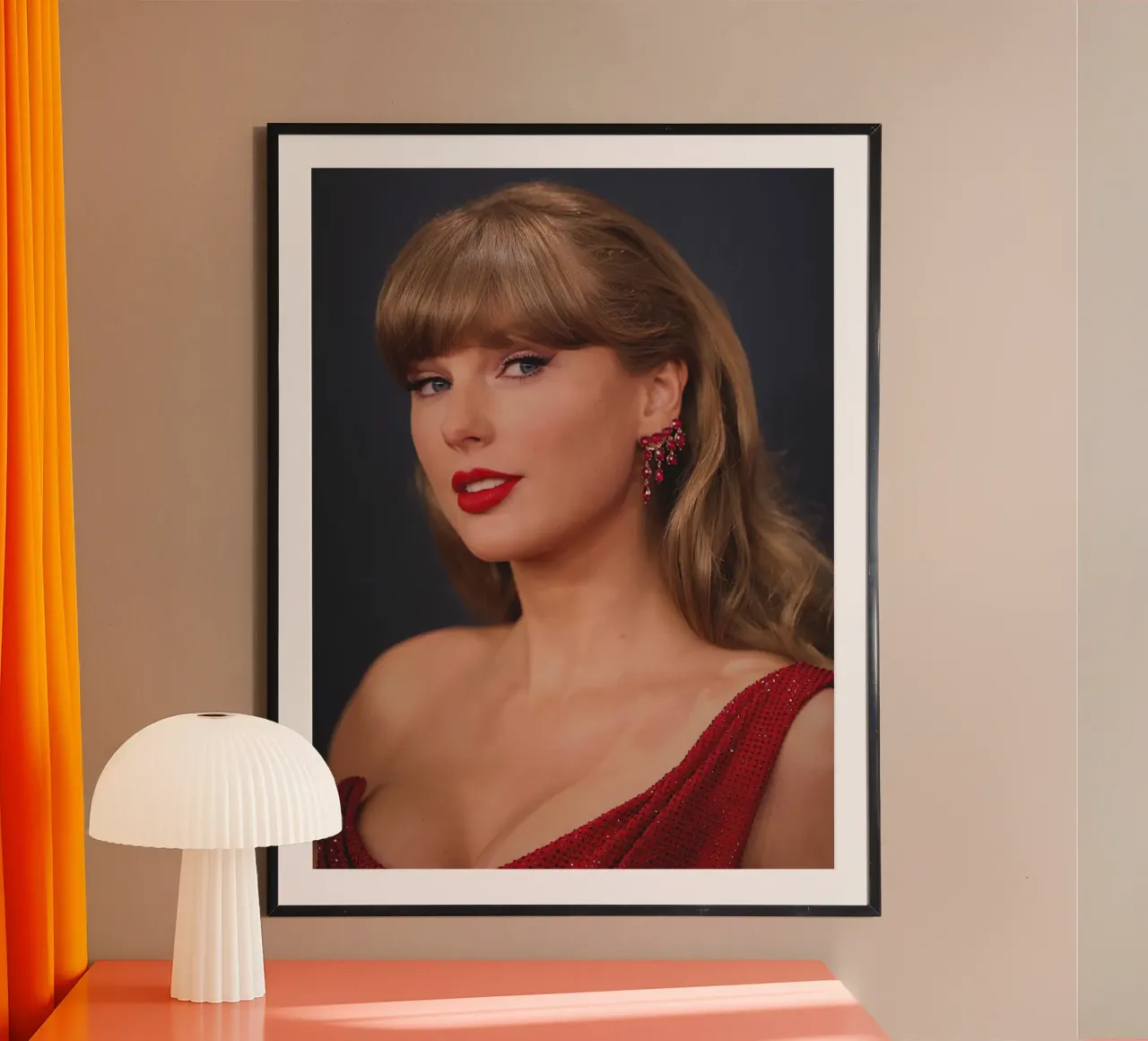 Taylor Swift poster con telaio in legno da Musadad Shop