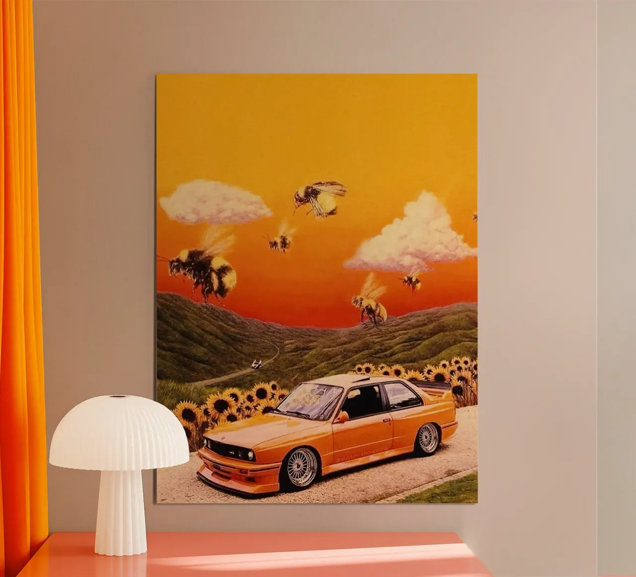Frank Ocean Blond poster con telaio in legno da Musadad Shop