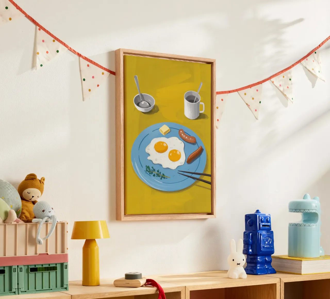 Sunny Side Up Simplicity canvas with Floater frame by Moon Revolver