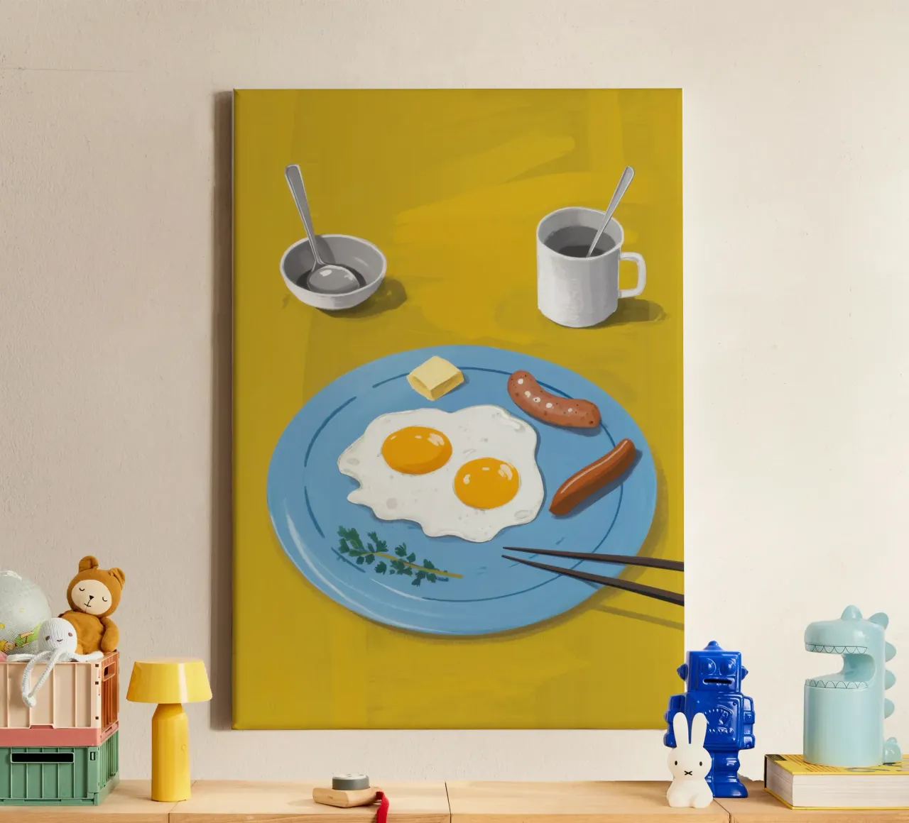 Sunny Side Up Simplicity canvas with Floater frame by Moon Revolver