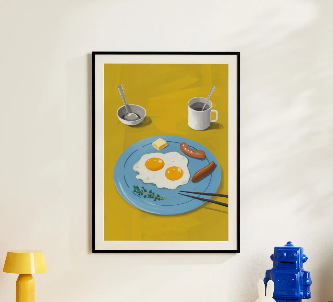 Semplicità del lato positivo poster con telaio in alluminio da Moon Revolver