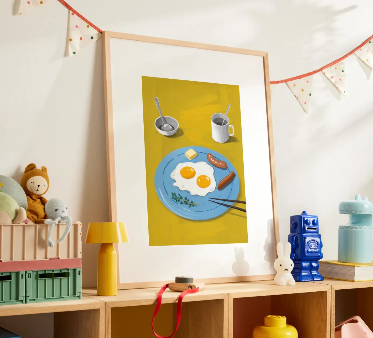 Semplicità del lato positivo poster con telaio in alluminio da Moon Revolver