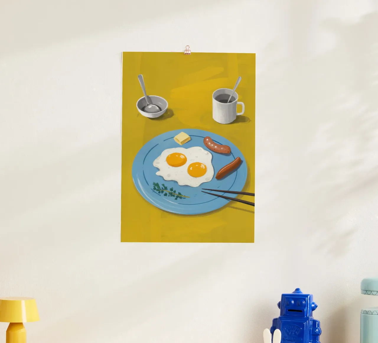Semplicità del lato positivo poster con telaio in alluminio da Moon Revolver