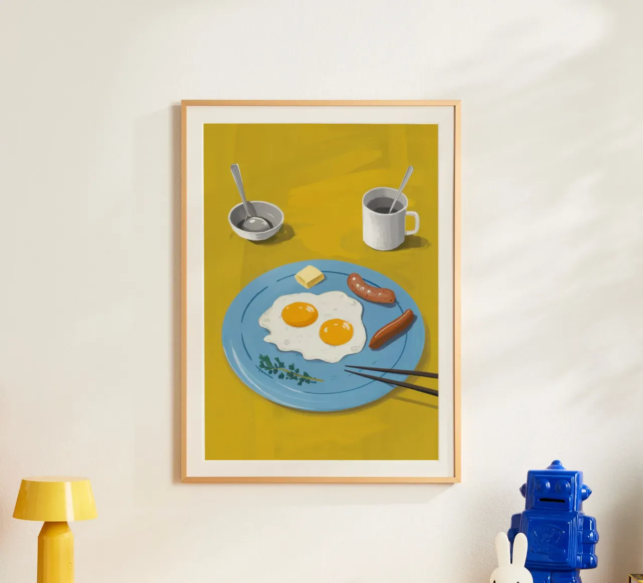 Semplicità del lato positivo poster con telaio in alluminio da Moon Revolver
