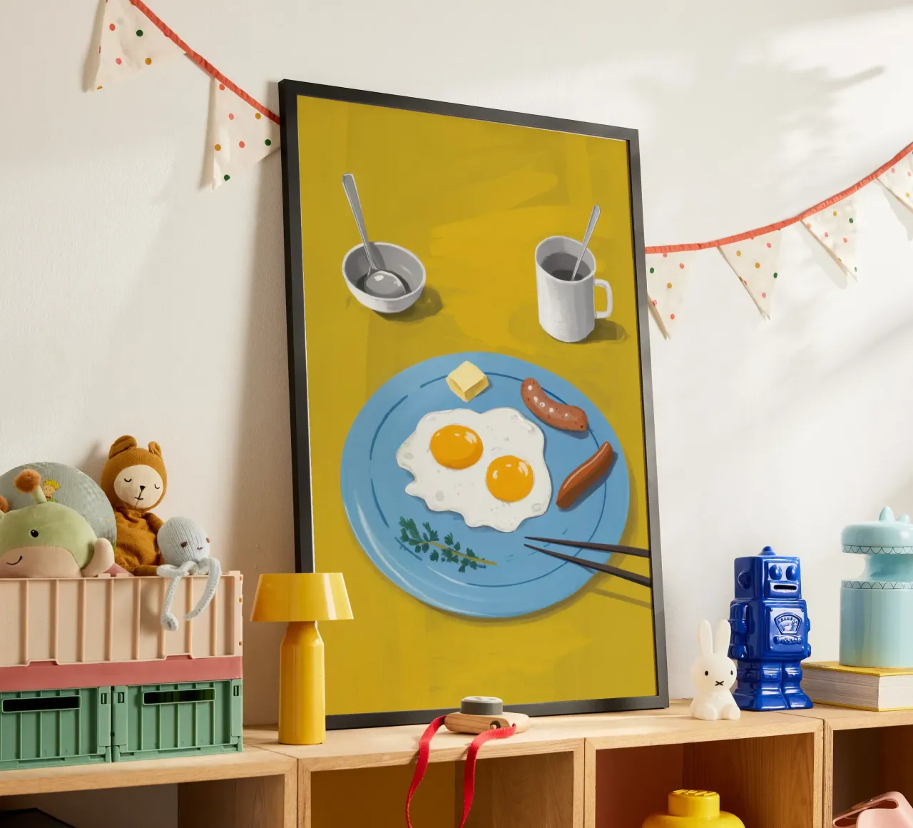 Semplicità del lato positivo poster con telaio in alluminio da Moon Revolver