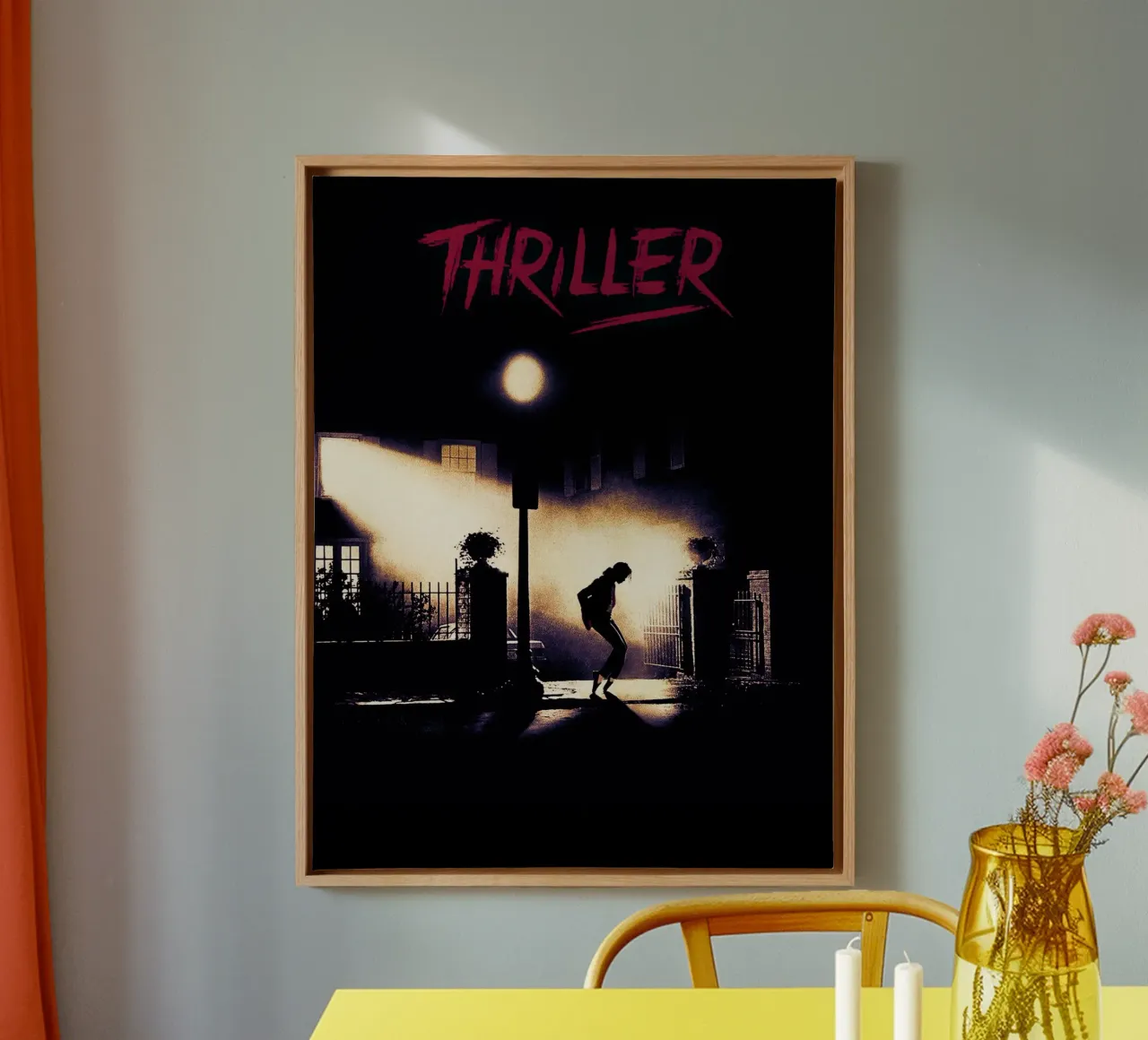 Michael Jackson Thriller tela con Cornice a cassetta da Musadad Shop