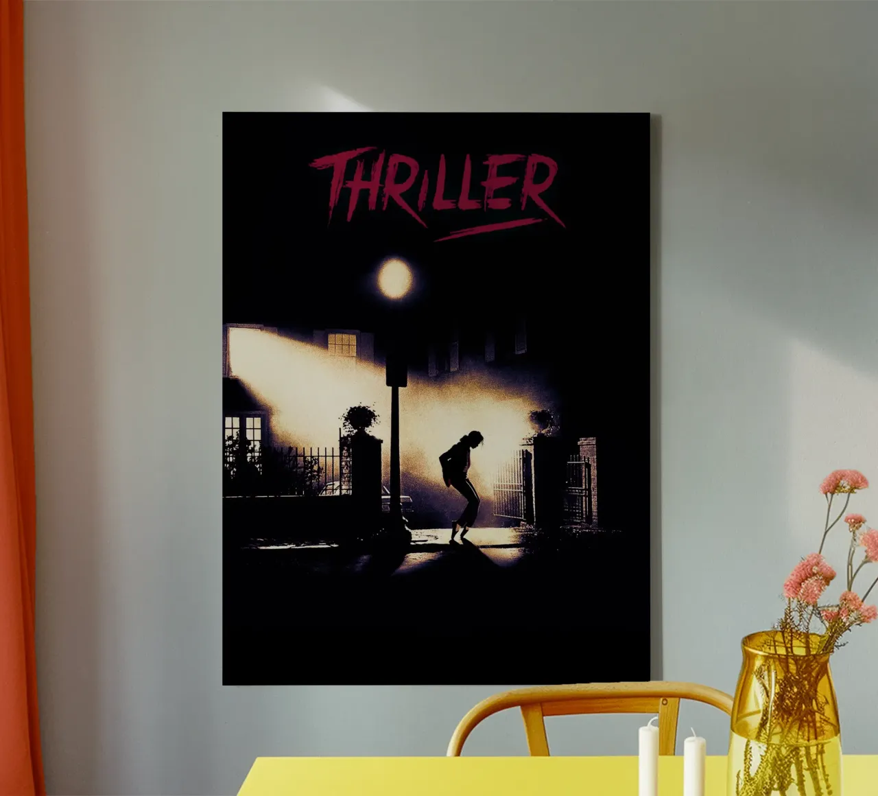 Michael Jackson Thriller tela con Cornice a cassetta da Musadad Shop
