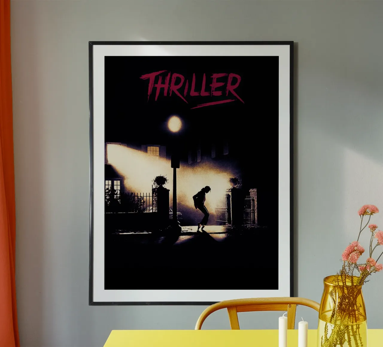 Michael Jackson Thriller poster con telaio in legno da Musadad Shop