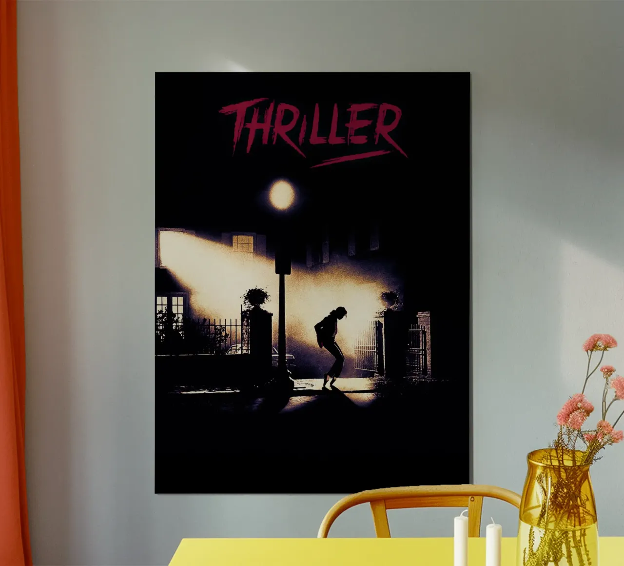 Michael Jackson Thriller poster con telaio in legno da Musadad Shop