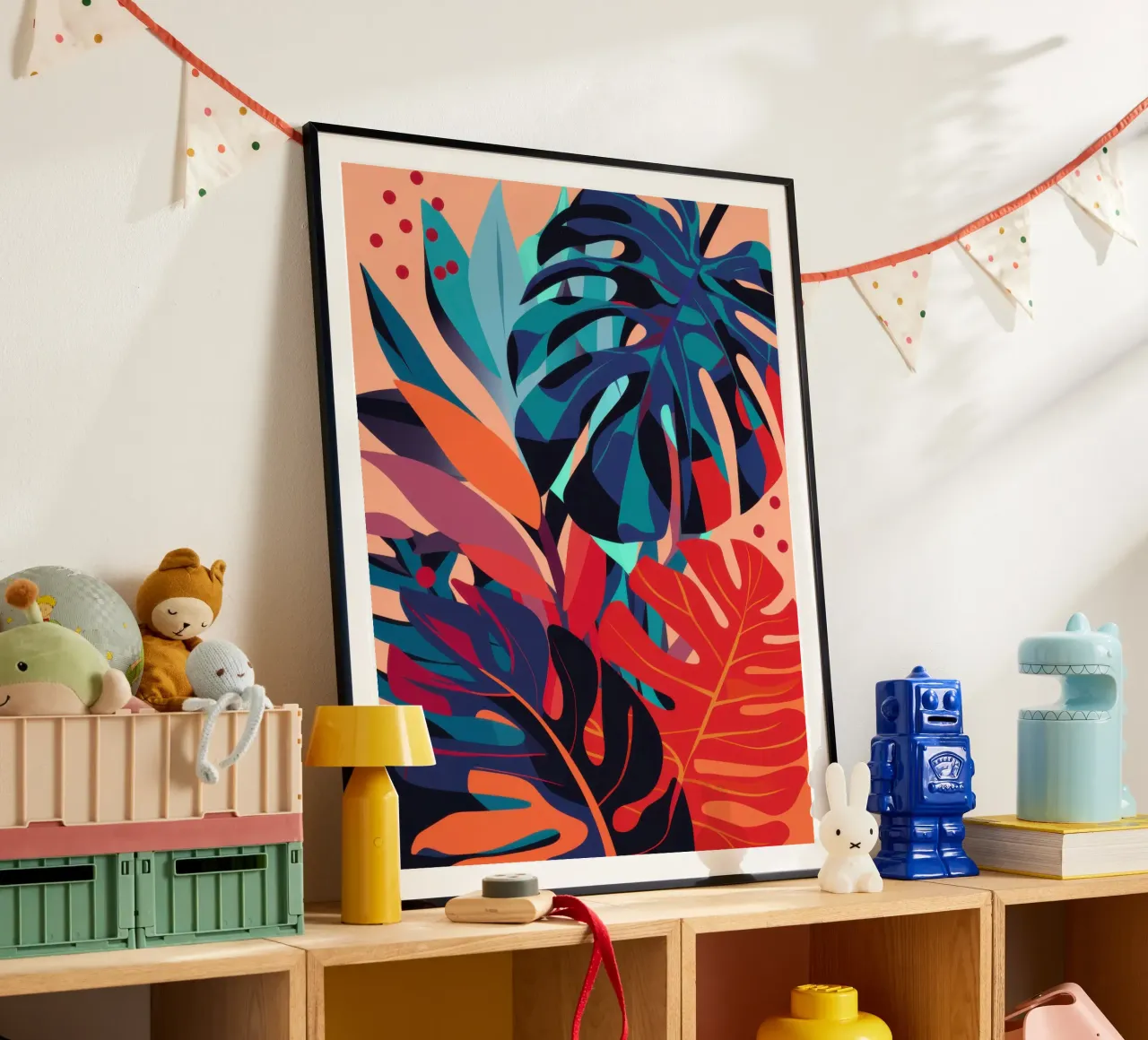 Focus Monstera scarlatta poster da Wish Studio