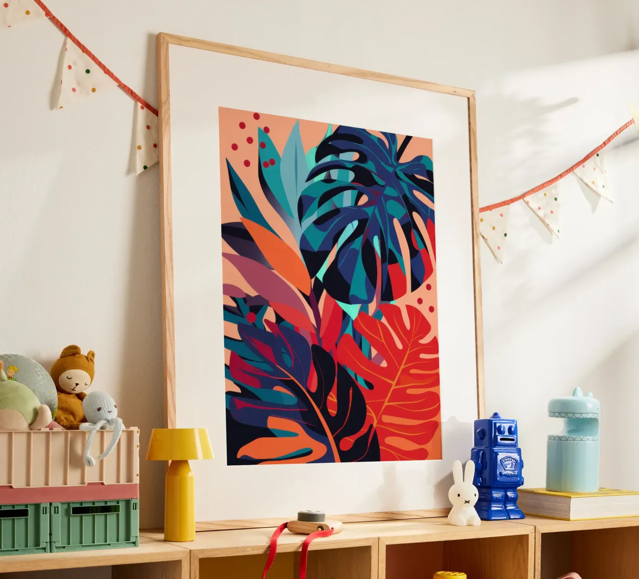 Focus Monstera scarlatta poster da Wish Studio