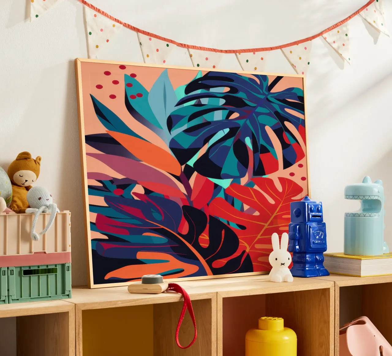 Focus Monstera scarlatta poster da Wish Studio