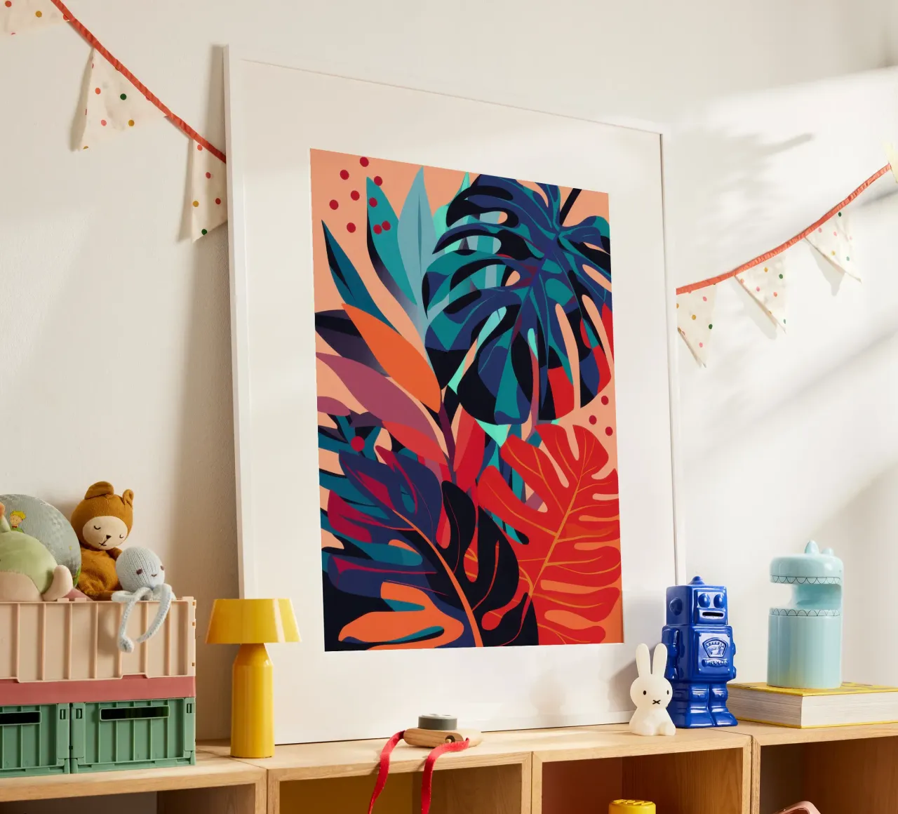 Focus Monstera scarlatta poster da Wish Studio