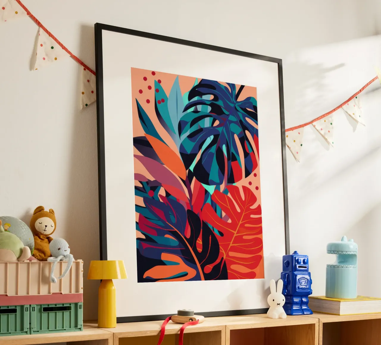 Focus Monstera scarlatta poster da Wish Studio