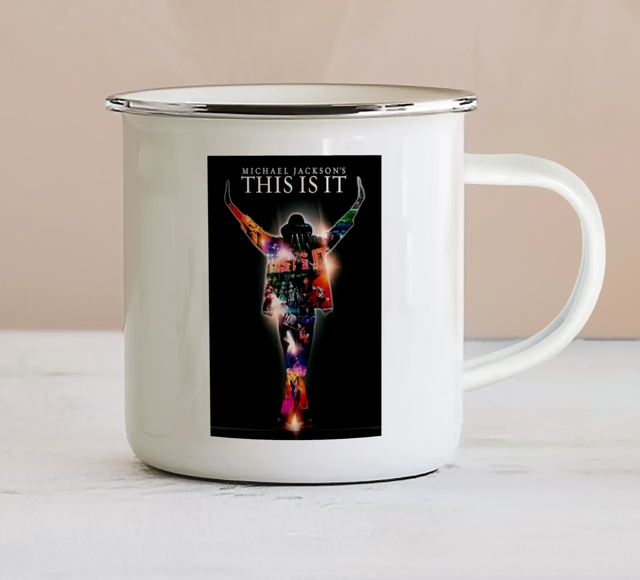 Michael Jackson This Is It tazza in smalto da Musadad Shop