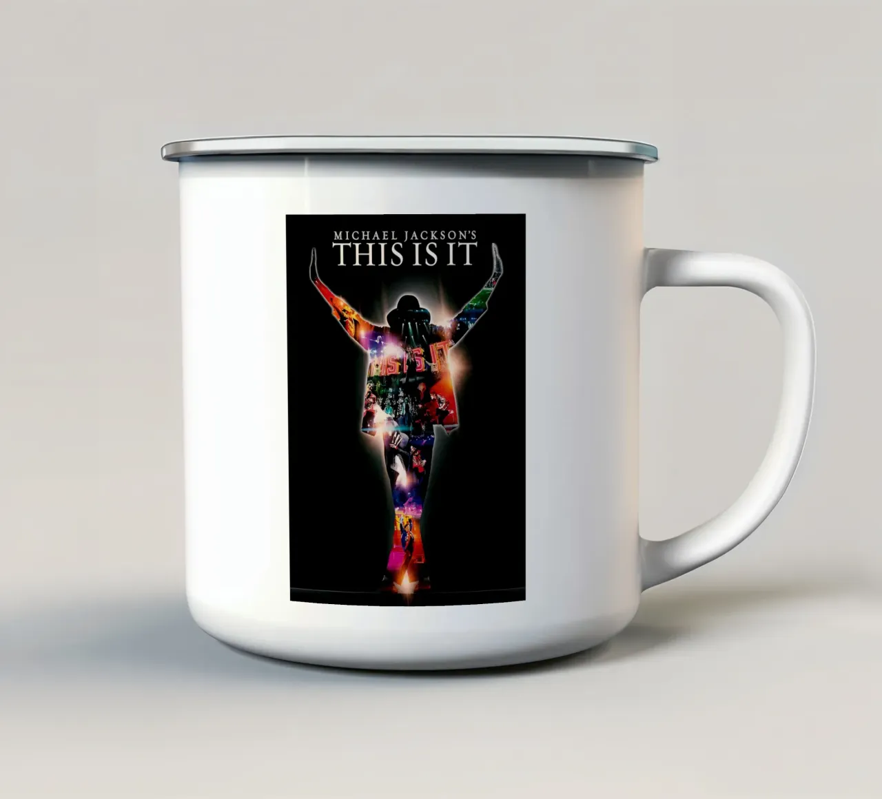 Michael Jackson This Is It tazza in smalto da Musadad Shop