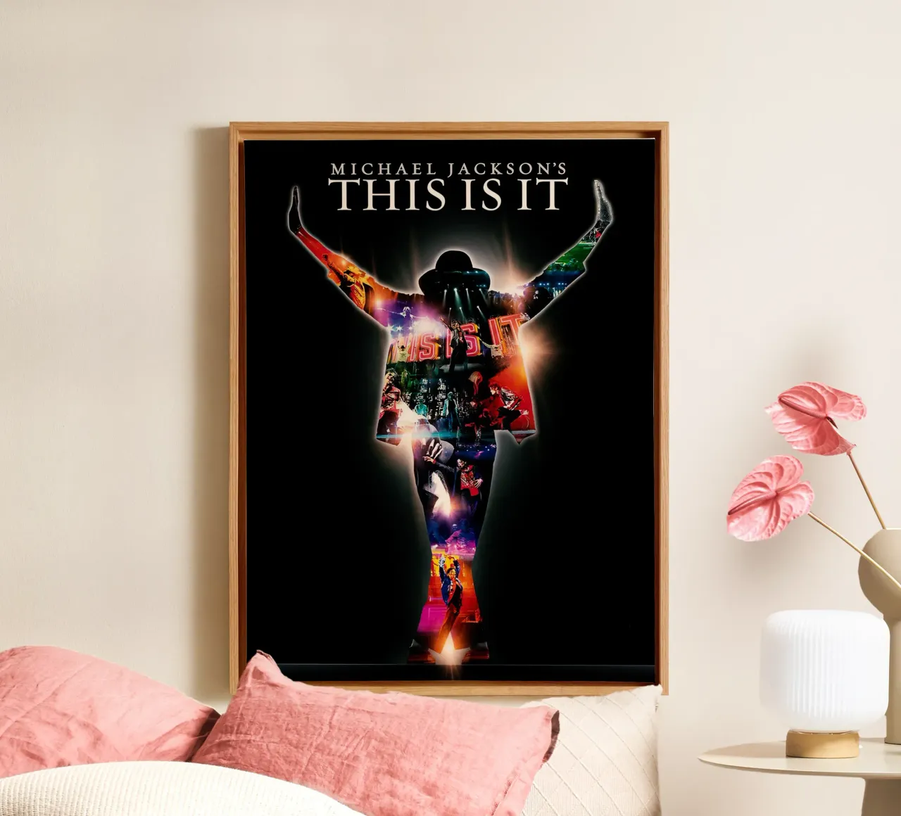 Michael Jackson This Is It tela con Cornice a cassetta da Musadad Shop