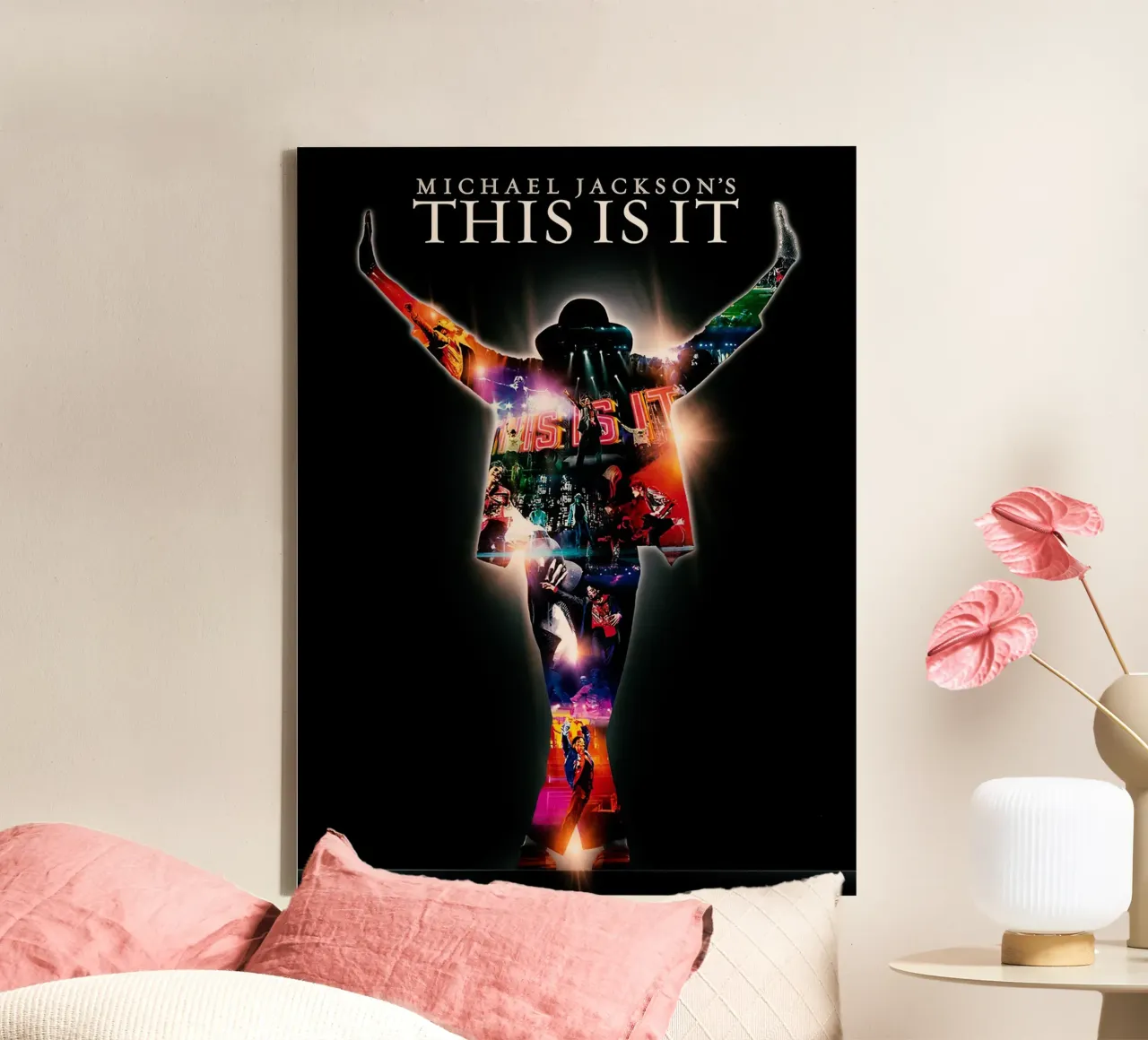 Michael Jackson This Is It tela con Cornice a cassetta da Musadad Shop