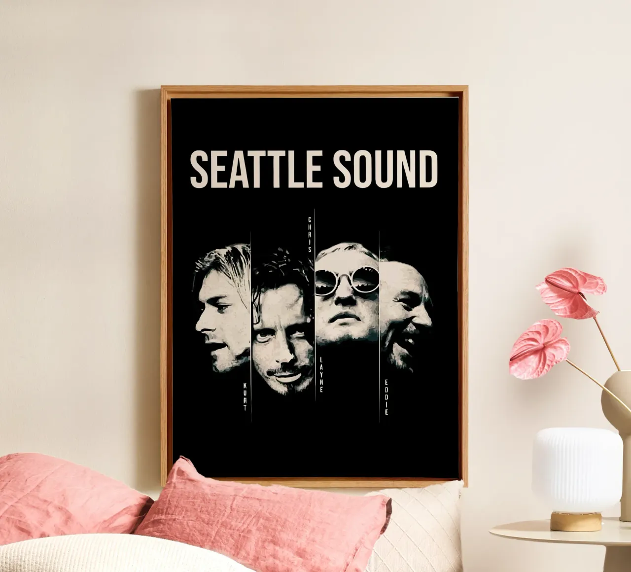 Seattle Sound canvas with Floater frame by Musadad Shop