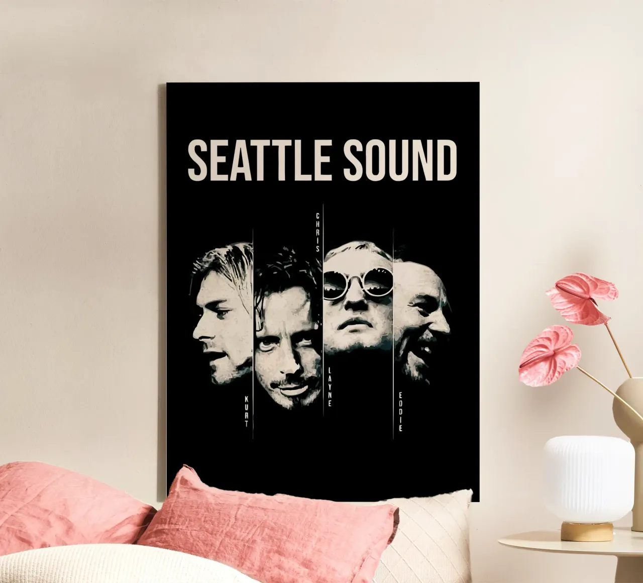 Seattle Sound canvas with Floater frame by Musadad Shop