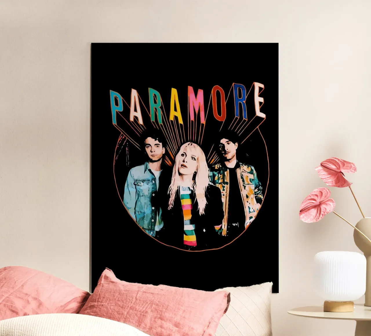 Paramore poster con telaio in alluminio da Musadad Shop