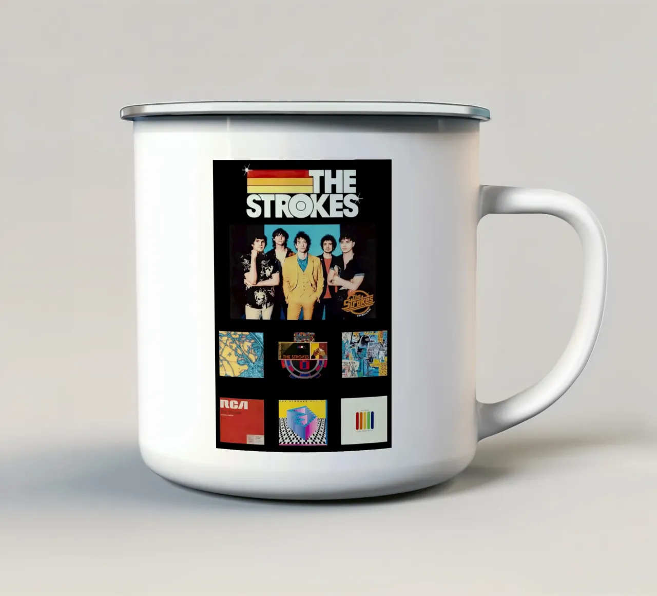 The Strokes tazza in smalto da Musadad Shop