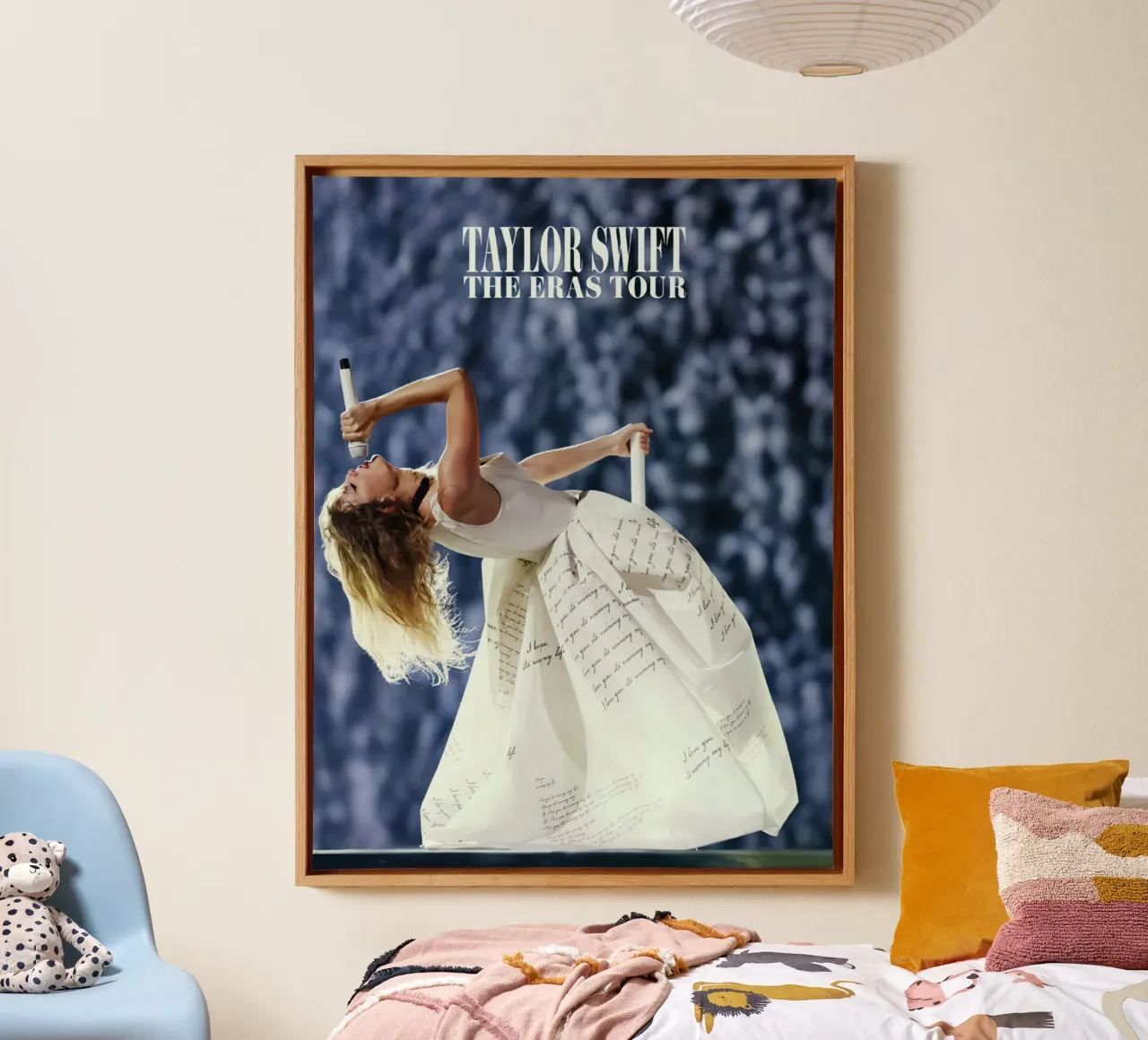 Taylor Swift Leinwand mit Schattenfugenrahmen von Musadad Shop