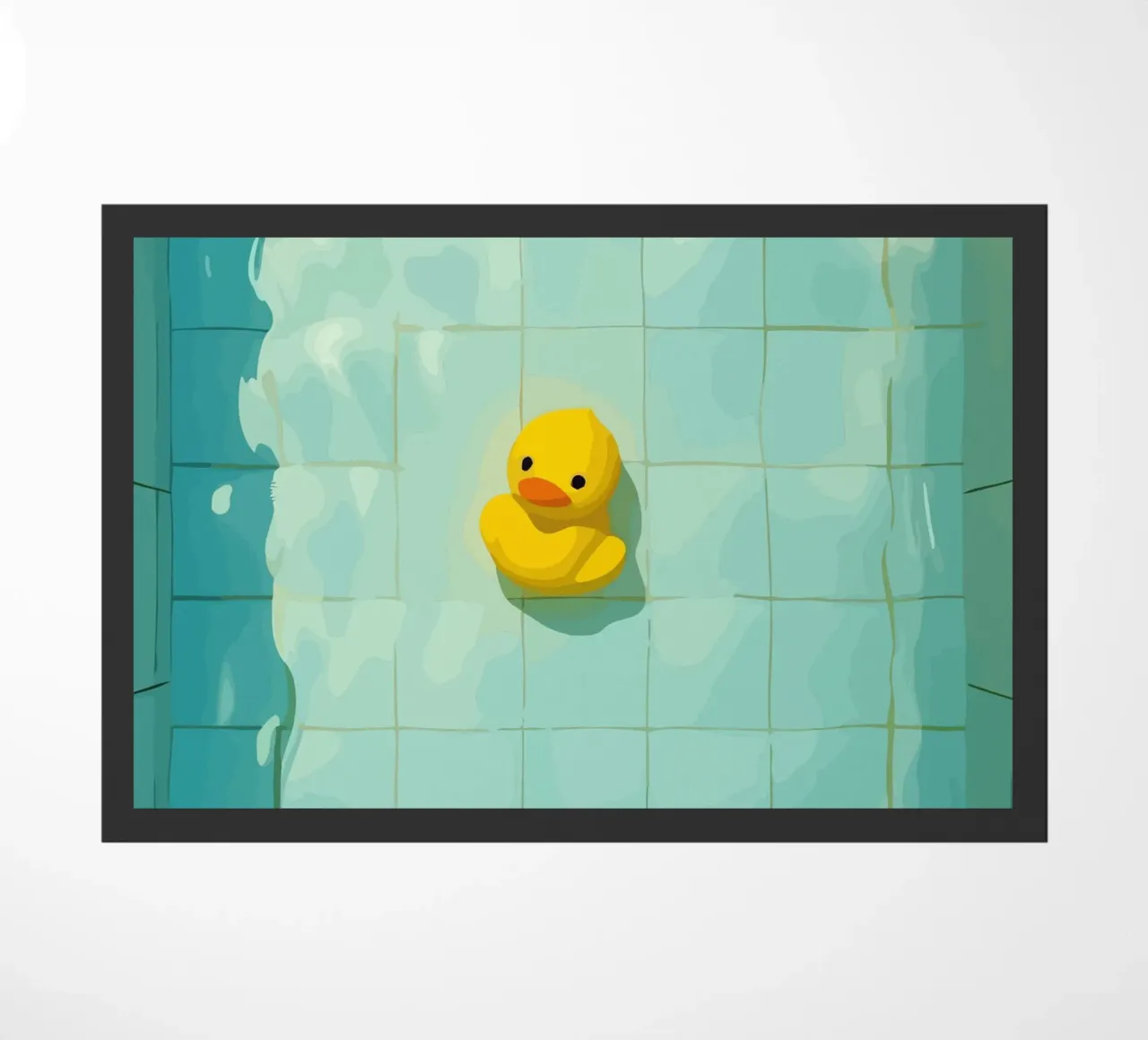 Duck drowns in swimming pool zerbino da Dumery Art